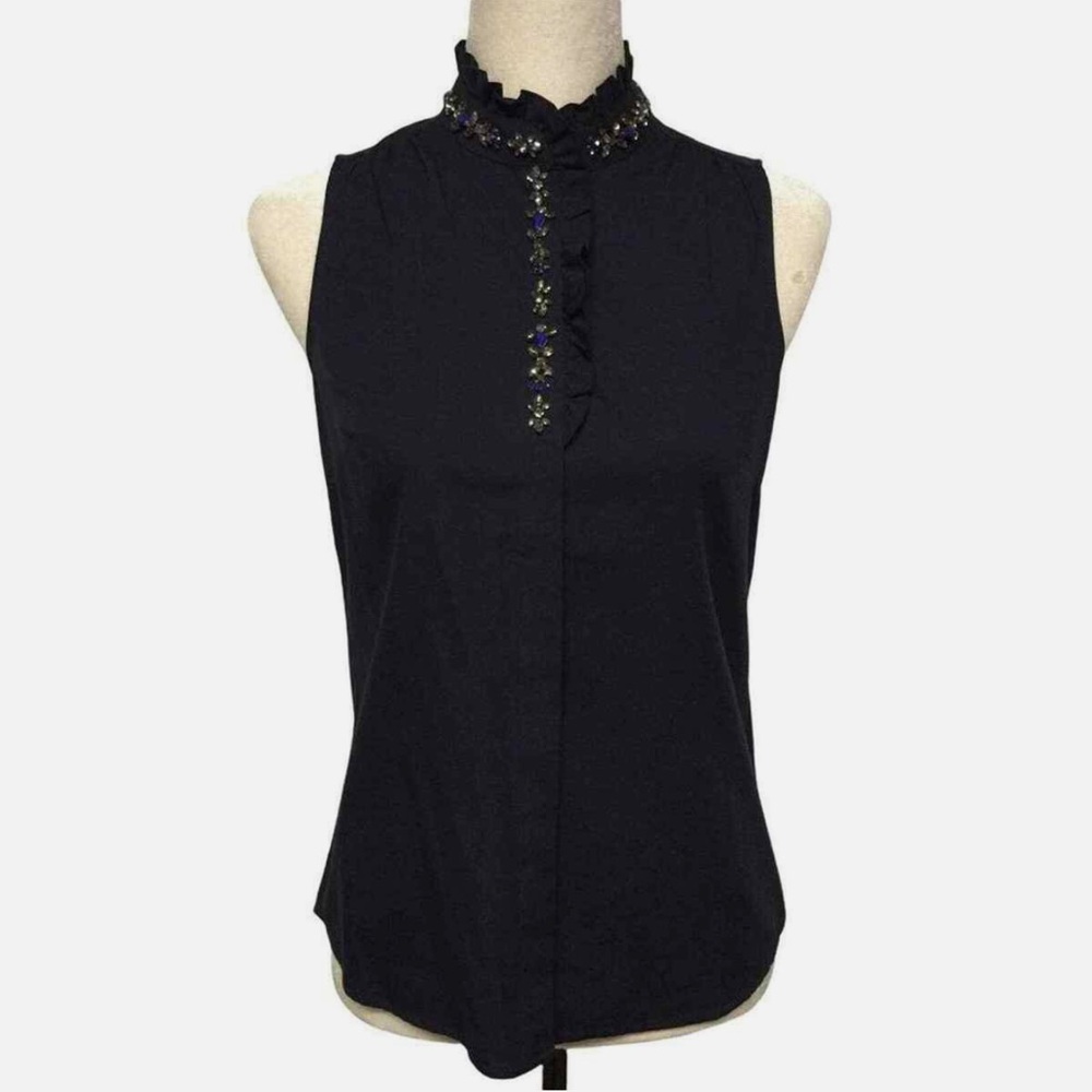 J. Crew Ruffled Rhinestone Top - Picture 4 of 5